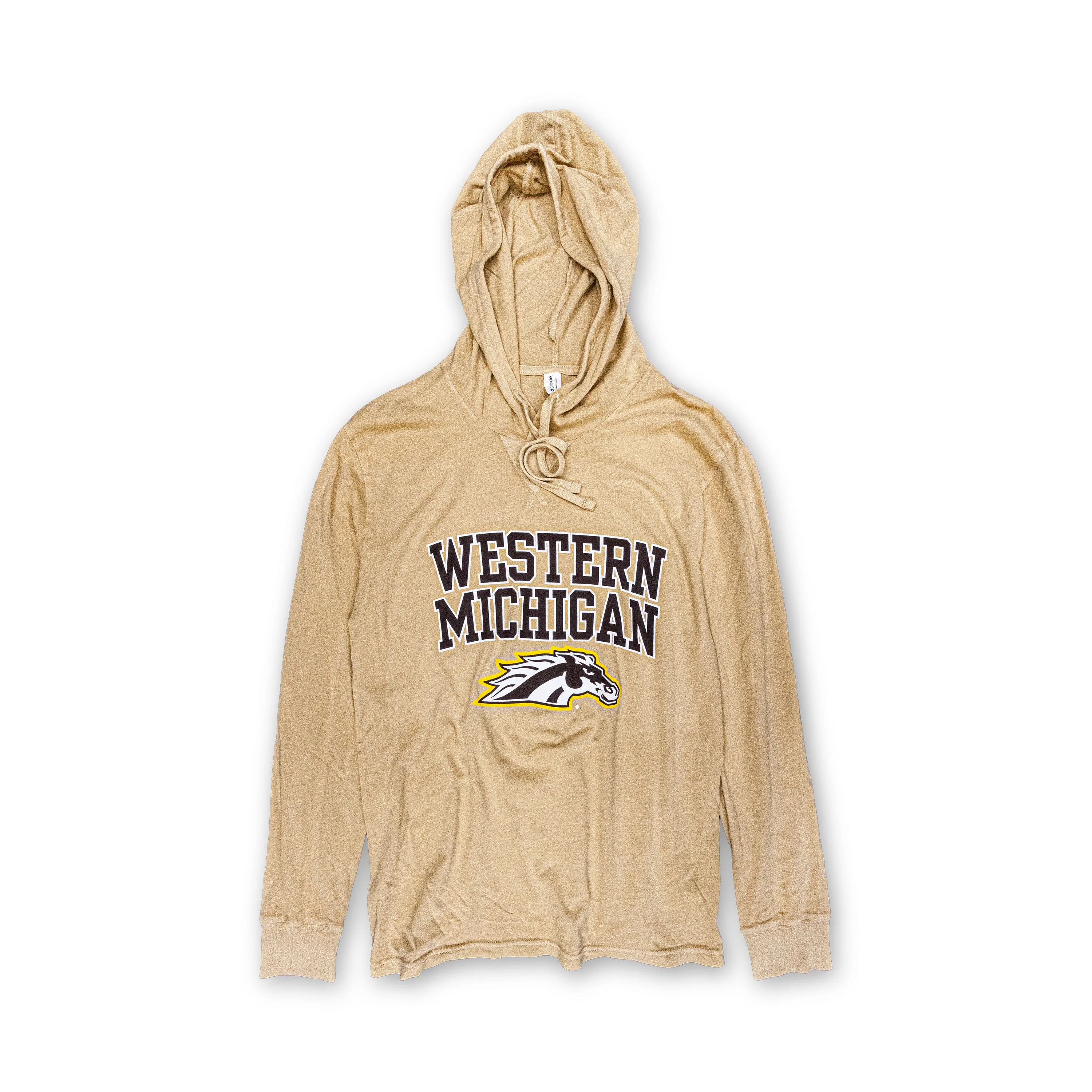 Hiking Essential Western Michigan Bronco Hooded Long Sleeve Tee