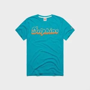 Urban Fashion Breathable knit Miami Dolphins Wordmark '80 T-Shirt