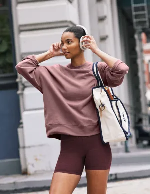 LuxeFleece Oversized Sweatshirt right for hot weather