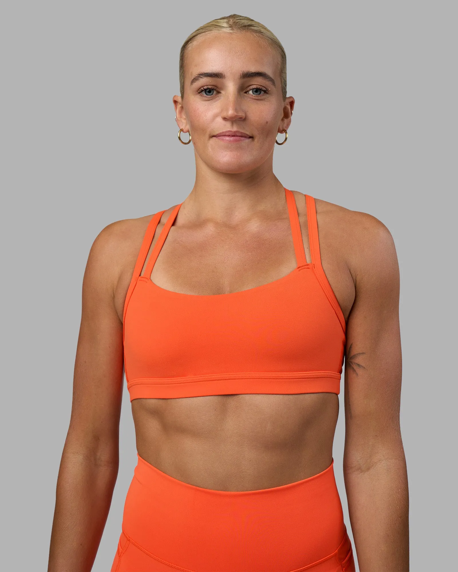 Velocity Sports Bra - Ultra Orange Fashionable