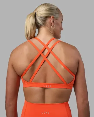 Velocity Sports Bra - Ultra Orange UV-protective