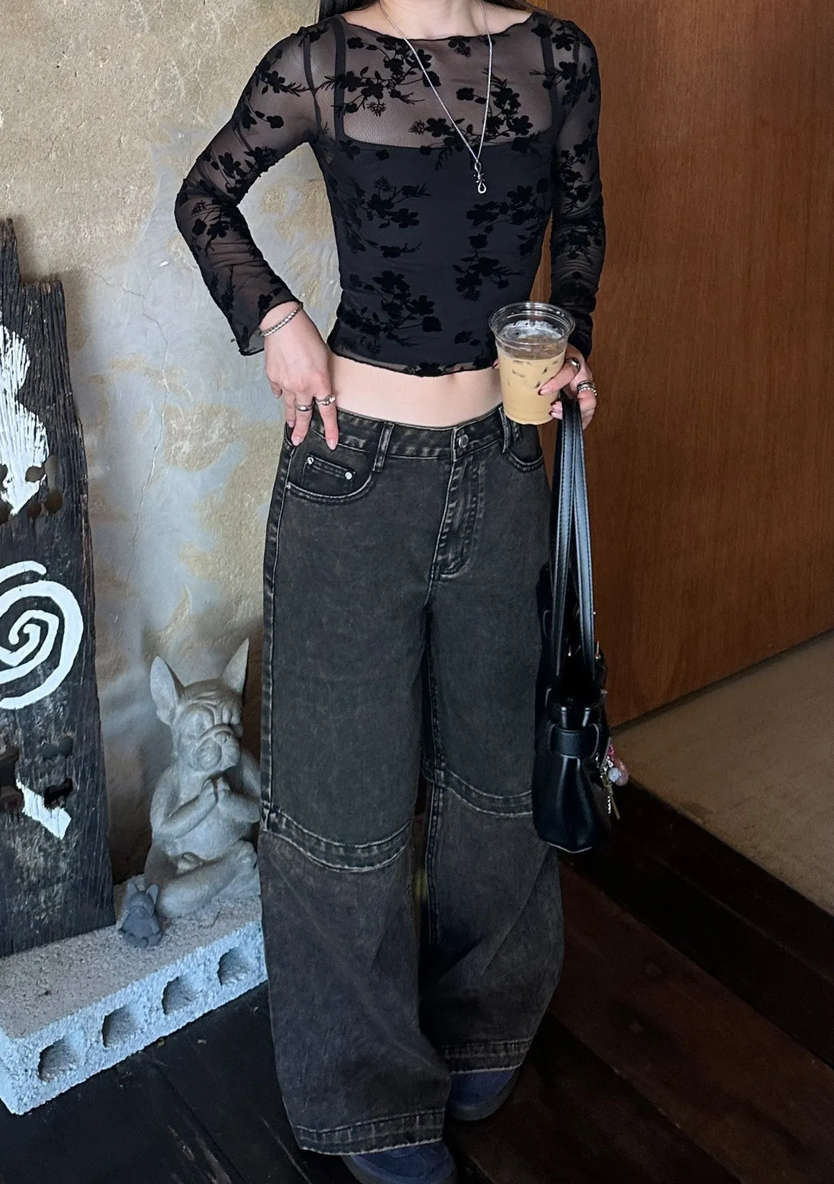Basic Piece Tailored Silhouette Zane Two Way Denim Jeans