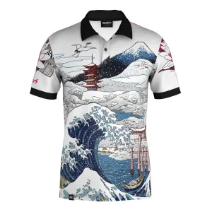 Effortless Style Nihonga Polo Shirt