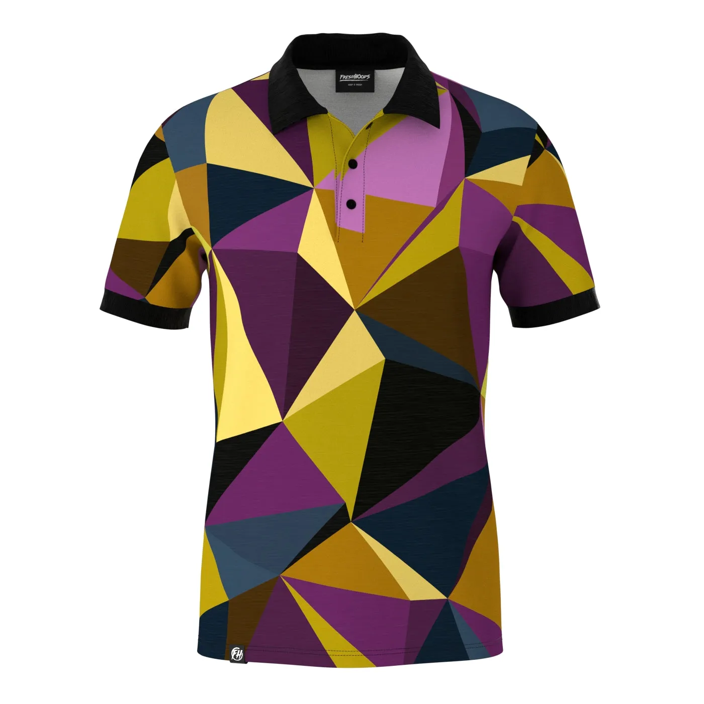 Fan Cubes Polo Shirt Sporty Fit Bamboo Fiber Blend